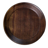 Max Round Wooden Serving Tray Dish Plate Fruit Snacks Cake Storage Trays 6 inch
