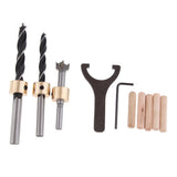Max 3-in-1 Woodworking Drilling Locator Tool Kit Round Log Plug Puncher Tools A
