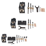 Max 3-in-1 Woodworking Drilling Locator Tool Kit Round Log Plug Puncher Tools A