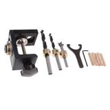 Max 3-in-1 Woodworking Drilling Locator Tool Kit Round Log Plug Puncher Tools A