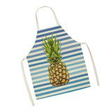 Max Cotton and linen creative apron pineapple apron WQ0007-15-49*40 Blue49X40