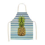 Max Cotton and linen creative apron pineapple apron WQ0007-15-49*40 Blue49X40