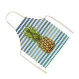 Max Cotton and linen creative apron pineapple apron WQ0007-15-49*40 Blue49X40