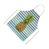 Max Cotton and linen creative apron pineapple apron WQ0007-15-49*40 Blue49X40
