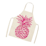 Max Kitchen Sleeveless Pineapple Apron Cooking Dress Pink Pineapple 68x49cm