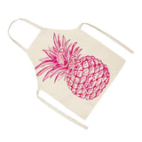 Max Kitchen Sleeveless Pineapple Apron Cooking Dress Pink Pineapple 68x49cm