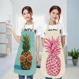 Max Kitchen Sleeveless Pineapple Apron Cooking Dress Pink Pineapple 68x49cm