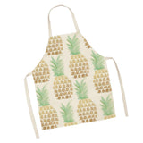Max Kitchen Sleeveless Pineapple Apron Cooking Dress Yellow 49x40cm