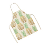 Max Kitchen Sleeveless Pineapple Apron Cooking Dress Yellow 68x49cm