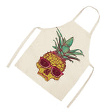 Max Kitchen Sleeveless Pineapple Apron Cooking Dress Skull 68x49cm