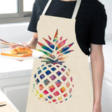 Max Pineapple Apron Unisex Kitchen Bib Apron Cooking Baking Gardening 49X40cm