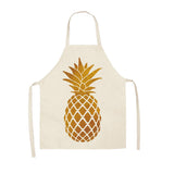 Max Apron Pineapples Unisex Kitchen Bib Apron Cooking Baking Gardening 49X40cm