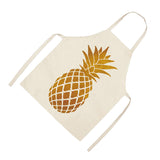Max Apron Pineapples Unisex Kitchen Bib Apron Cooking Baking Gardening 49X40cm
