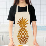 Max Apron Pineapples Unisex Kitchen Bib Apron Cooking Baking Gardening 49X40cm