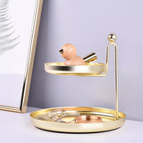 Max Simple 2-Tiered Jewelry Cosmetic Organizer tray desktop storage Golden