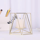 Max Nordic Iron Candelabra Candle Holder Wedding Event Centerpiece S Golden