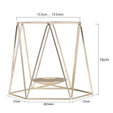 Max Nordic Iron Candelabra Candle Holder Wedding Event Centerpiece L Golden