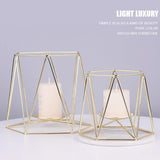 Max Nordic Iron Candelabra Candle Holder Wedding Event Centerpiece L Golden