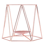 Max Nordic Iron Candelabra Candle Holder Wedding Event Centerpiece L Rose Gold