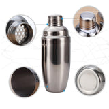 Max Stainless Steel Cocktail Shaker Martini Shaker Bartender Kit 250ml