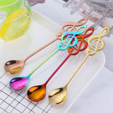 Max Stainless Steel Coffee Spoon Cocktail Stirring Spoons Multicolor PinkGold