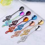 Max Stainless Steel Coffee Spoon Cocktail Stirring Spoons Multicolor PinkGold