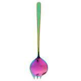Maxbell  Stainless Steel Sporks Salad Soup Spoon Fork Combo Camping Colorful