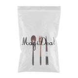 Max Long Handle Wooden Fork Spoon Chopsticks Set Type A Black Kinking