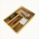 Max Drawer Organizer Storage Box Dividers 4 Compartment Tray Holder yellow