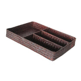 Max Drawer Organizer Storage Box Dividers 4 Compartment Tray Holder Coffee