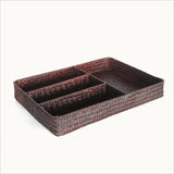 Max Drawer Organizer Storage Box Dividers 4 Compartment Tray Holder Coffee