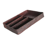 Max Drawer Organizer Storage Box Dividers 4 Compartment Tray Holder Coffee