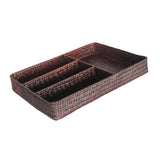 Max Drawer Organizer Storage Box Dividers 4 Compartment Tray Holder Coffee