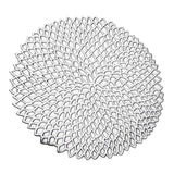 Max Non Slip Round Placemat PVC Table Mat Coaster Place Mat Silver