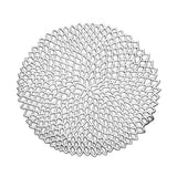 Max Non Slip Round Placemat PVC Table Mat Coaster Place Mat Silver