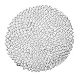Max Non Slip Round Placemat PVC Table Mat Coaster Place Mat Silver
