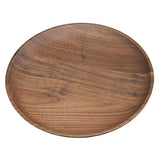 Max Kitchen Equipment Wooden Round Plate Food/Bakery/Fruit Dish Wood Gift 18cm