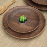 Max Kitchen Equipment Wooden Round Plate Food/Bakery/Fruit Dish Wood Gift 18cm