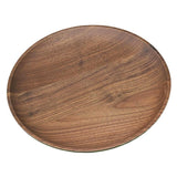 Max Kitchen Equipment Wooden Round Plate Food/Bakery/Fruit Dish Wood Gift 18cm