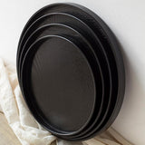 Max Wooden Food Serving Tray Round Fruit Breakfast Tea Coffee Dish Plate  24cm