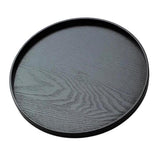 Max Wooden Food Serving Tray Round Fruit Breakfast Tea Coffee Dish Plate  24cm
