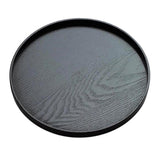 Max Wooden Food Serving Tray Round Fruit Breakfast Tea Coffee Dish Plate  37.5cm