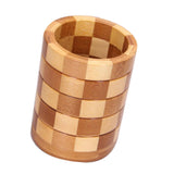 Max Natural Bamboo Kitchen Chopsticks Utensils Holder Non Slip 9.5x12cm Round B