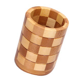 Max Natural Bamboo Kitchen Chopsticks Utensils Holder Non Slip 9.5x12cm Round B