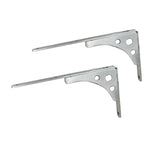 Max 2pcs DIY Shelf Support Wall Mount Angle Shelving Brackets Storage 10 inch