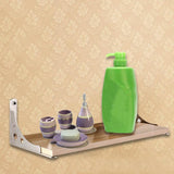 Max 2pcs DIY Shelf Support Wall Mount Angle Shelving Brackets Storage 10 inch