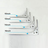 Max 2pcs DIY Shelf Support Wall Mount Angle Shelving Brackets Storage 10 inch