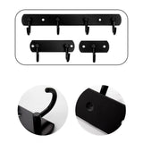 Max Home Hook Coat and Hat Rack Wall Mount Decorative Home Storage 353X50mm