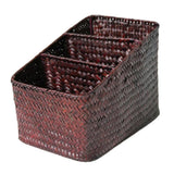 Max 3 Grids Desktop Storage Box Holder Organizer Home Office Livingroom Coffee