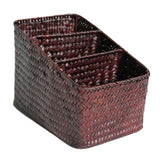 Max 3 Grids Desktop Storage Box Holder Organizer Home Office Livingroom Coffee